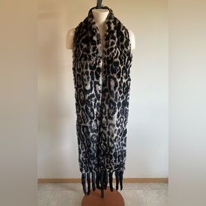 Vintage Leopard Print Scarf